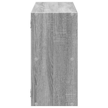 vidaXL Ραφιέρα Τοίχου Γκρι Sonoma 100x25x50cm Επεξεργασμένο Ξύλο 1 τεμ.