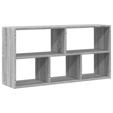 vidaXL Ραφιέρα Τοίχου Γκρι Sonoma 100x25x50cm Επεξεργασμένο Ξύλο 1 τεμ.