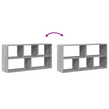 vidaXL Ραφιέρα Τοίχου Γκρι Sonoma 100x25x50cm Επεξεργασμένο Ξύλο 1 τεμ.