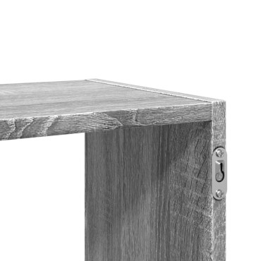 vidaXL Ραφιέρα Τοίχου Γκρι Sonoma 100x25x50cm Επεξεργασμένο Ξύλο 1 τεμ.