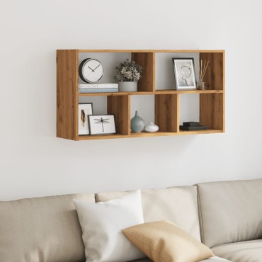 vidaXL Ράφι Τοίχου Αρτισιανή Δρυς 100x25x50cm από Επεξεργασμένο Ξύλο 1 τεμ.