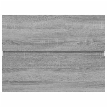 vidaXL Ντουλάπι Νιπτήρα Γκρι Sonoma 60x38,5x45cm Επεξεργασμένο Ξύλο 1 τεμ.