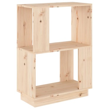 vidaXL Βιβλιοθήκη/Διαχωριστικό Χώρου 51x25x70cm Μασίφ Ξύλο Πεύκου 1 τεμ.