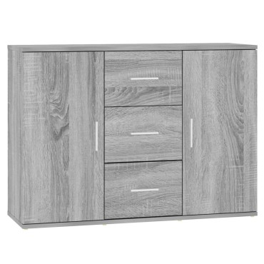 vidaXL Ντουλάπι Γκρι Sonoma 91x29,5x65cm από Επεξεργασμένο Ξύλο 1 τεμ.