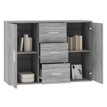 vidaXL Ντουλάπι Γκρι Sonoma 91x29,5x65cm από Επεξεργασμένο Ξύλο 1 τεμ.