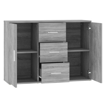 vidaXL Ντουλάπι Γκρι Sonoma 91x29,5x65cm από Επεξεργασμένο Ξύλο 1 τεμ.