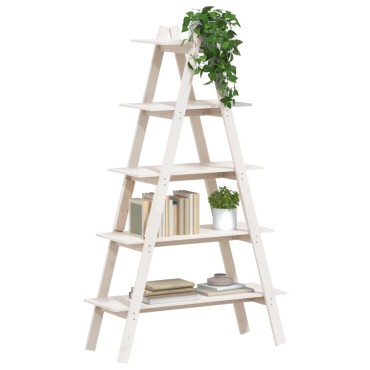 vidaXL Ραφιέρα 5 Επιπέδων Σχήμα Α 110x40x180,5cm Μασίφ Ξύλο Πεύκου 1 τεμ.