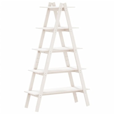vidaXL Ραφιέρα 5 Επιπέδων Σχήμα Α 110x40x180,5cm Μασίφ Ξύλο Πεύκου 1 τεμ.