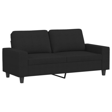 vidaXL Καναπέδες Σετ 3 τεμ. Μαύροι Υφασμάτινοι 154x77x80cm  Διθέσιος