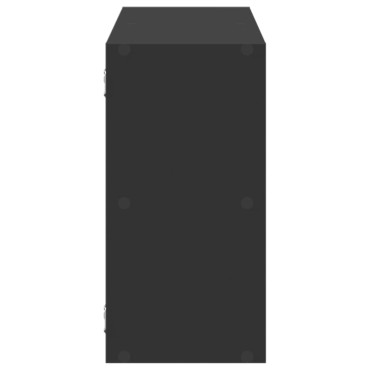 vidaXL Ράφι Τοίχου Μαύρη 100x25x50cm από Επεξεργασμένο Ξύλο 1 τεμ.