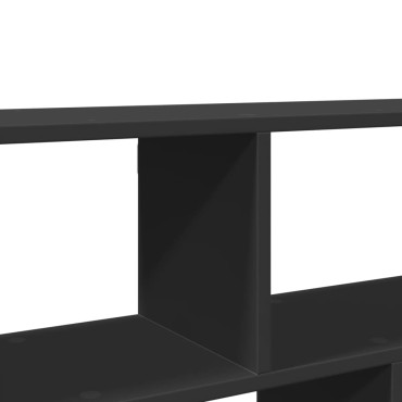 vidaXL Ράφι Τοίχου Μαύρη 100x25x50cm από Επεξεργασμένο Ξύλο 1 τεμ.