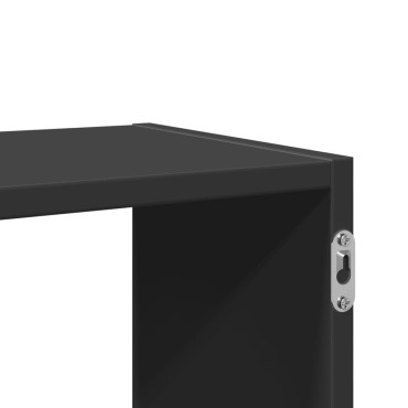 vidaXL Ράφι Τοίχου Μαύρη 100x25x50cm από Επεξεργασμένο Ξύλο 1 τεμ.