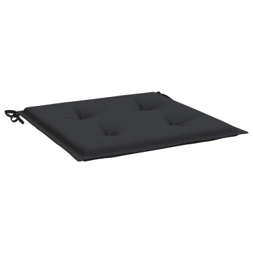 vidaXL Μαξιλάρια Καρέκλας Κήπου 2 τεμ. Μαύρα 50x50x4cm Oxford Ύφασμα
