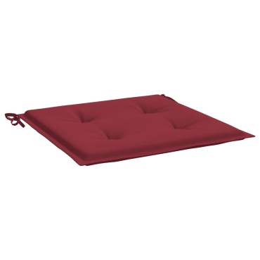 vidaXL Μαξιλάρια Καρέκλας Κήπου 6τεμ Μπορντό 50x50x3cm Oxford Ύφασμα
