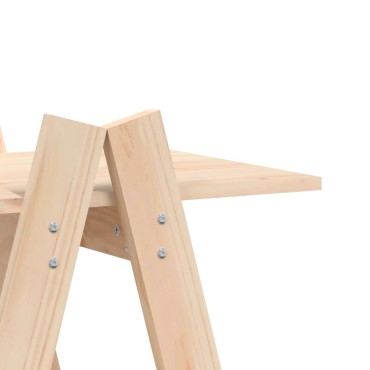 vidaXL Ραφιέρα 5 Επιπέδων Σχήμα Α 110x40x180,5cm Μασίφ Ξύλο Πεύκου 1 τεμ.