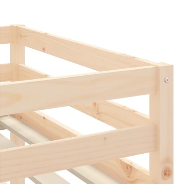 vidaXL Υπερυψ. Κρεβάτι Παιδικό με Σκάλα 90x190cm Μασίφ Ξύλο Πεύκου 1 τεμ. - Μονό