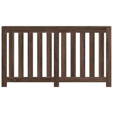 vidaXL Κάλυμμα Καλοριφέρ Καφέ Δρυς 149x20x82 εκ. Επεξεργασμένο Ξύλο