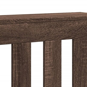 vidaXL Κάλυμμα Καλοριφέρ Καφέ Δρυς 149x20x82 εκ. Επεξεργασμένο Ξύλο