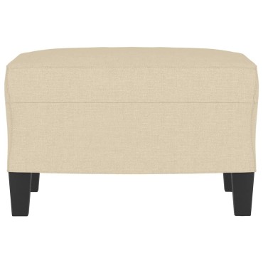 vidaXL Υποπόδιο Κρεμ 60x50x41cm Υφασμάτινο 1 τεμ.