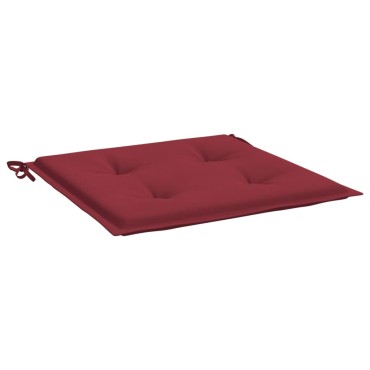 vidaXL Μαξιλάρια Καρέκλας Κήπου 4τεμ Μπορντό 50x50x3cm Oxford Ύφασμα