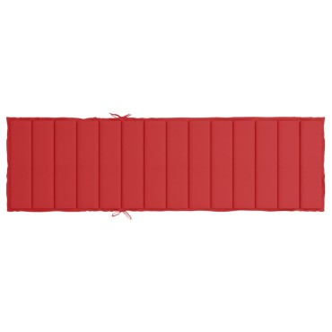 vidaXL Μαξιλάρι Ξαπλώστρας Κόκκινο 200x60x3cm από Ύφασμα Oxford