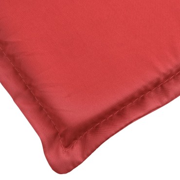 vidaXL Μαξιλάρι Ξαπλώστρας Κόκκινο 200x60x3cm από Ύφασμα Oxford