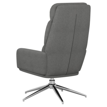 vidaXL Πολυθρόνα Relax Ανοιχτό Γκρι Υφασμάτινη 70x77x98cm 1 τεμ.