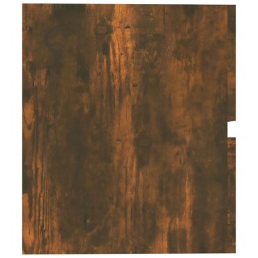 vidaXL Ντουλάπι Νιπτήρα Καπνιστή Δρυς 60x38,5x45cm από Επεξεργ. Ξύλο 1 τεμ.