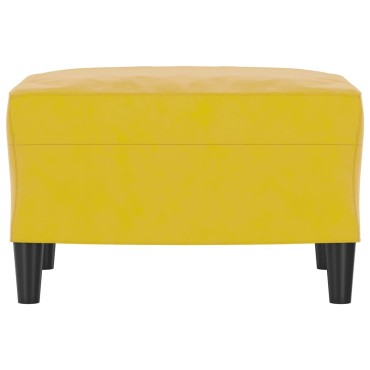 vidaXL Υποπόδιο Κίτρινο 60x50x41cm Βελούδινο 1 τεμ.