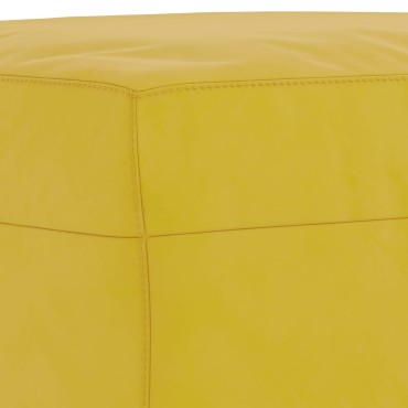 vidaXL Υποπόδιο Κίτρινο 60x50x41cm Βελούδινο 1 τεμ.