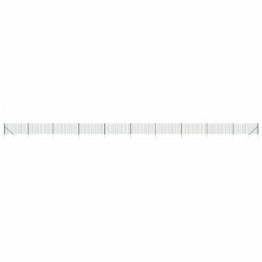 vidaXL Συρματόπλεγμα Περίφραξης Πράσινο 0,8x25 μ. με Καρφωτές Βάσεις
