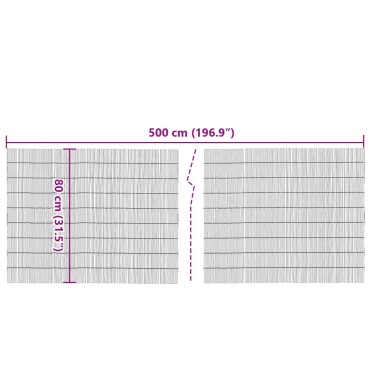 vidaXL Καλαμωτή 500x80cm Μπαμπού
