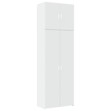 vidaXL Ντουλάπι Λευκό 80x42,5x249cm από Επεξεργασμένο Ξύλο 1 τεμ.