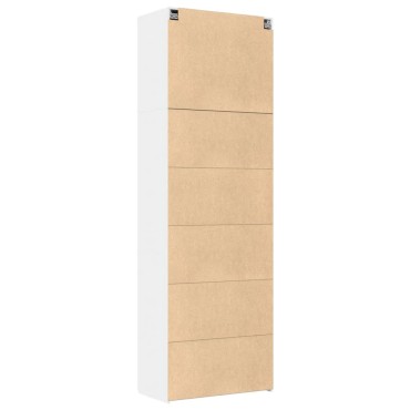 vidaXL Ντουλάπι Λευκό 80x42,5x249cm από Επεξεργασμένο Ξύλο 1 τεμ.