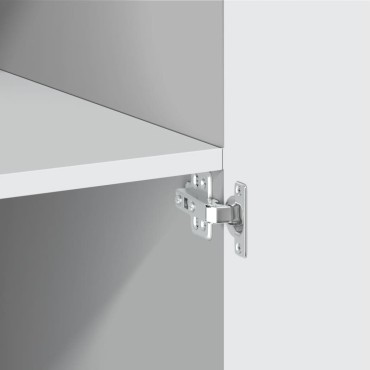 vidaXL Ντουλάπι Λευκό 80x42,5x249cm από Επεξεργασμένο Ξύλο 1 τεμ.