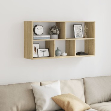vidaXL Ράφι Τοίχου Sonoma Δρυς 100x25x50cm Επεξεργασμένο Ξύλο 1 τεμ.