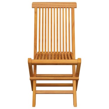 vidaXL Καρέκλες Κήπου 8 τεμ. Μασίφ Ξύλο Teak με Κόκκινα Καρό Μαξιλάρια 47x60x89cm