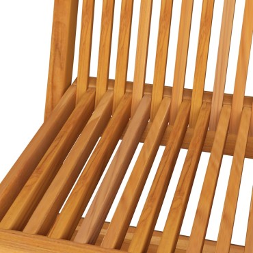 vidaXL Καρέκλες Κήπου 8 τεμ. Μασίφ Ξύλο Teak με Κόκκινα Καρό Μαξιλάρια 47x60x89cm