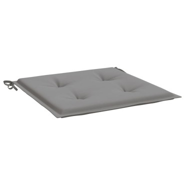 vidaXL Μαξιλάρια Καρέκλας Κήπου 4 τεμ. Γκρι 50x50x3cmΎφασμα Oxford