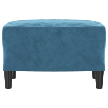 vidaXL Υποπόδιο Μπλε 60x50x41cm Βελούδινο 1 τεμ.