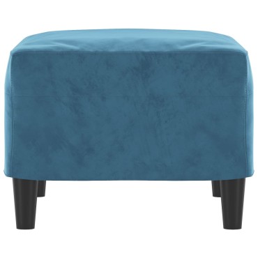 vidaXL Υποπόδιο Μπλε 60x50x41cm Βελούδινο 1 τεμ.