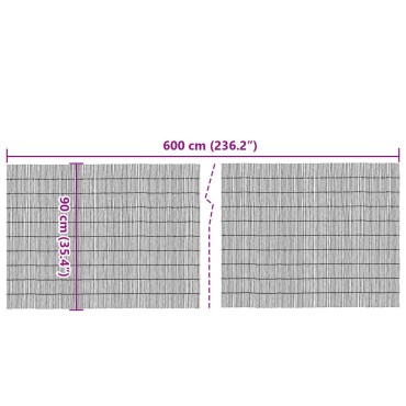 vidaXL Καλαμωτή 600x90cm Μπαμπού