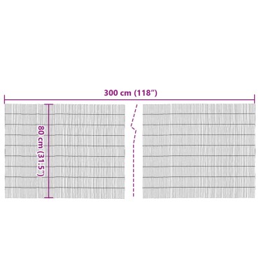 vidaXL Καλαμωτή 300x80cm Μπαμπού