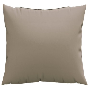 vidaXL Μαξιλάρια Καναπέ 4 τεμ. Taupe 40x40cm Υφασμάτινα