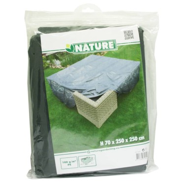 Nature Κάλυμμα Επίπλων Κήπου για Χαμηλό Τραπέζι/Καρέκλες 250x250x70 εκ 1 τεμ.