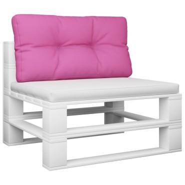 vidaXL Μαξιλάρι Παλέτας Ροζ 80x40x12cm Υφασμάτινο