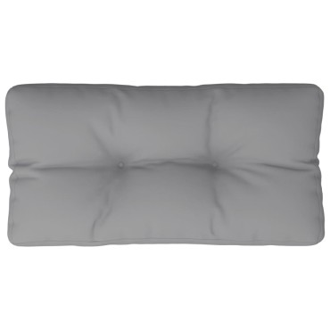 vidaXL Μαξιλάρι Παλέτας Γκρι 80x40x12cm Υφασμάτινο