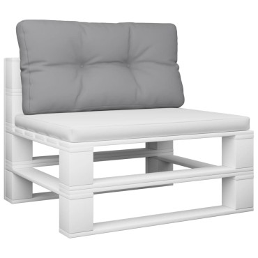 vidaXL Μαξιλάρι Παλέτας Γκρι 80x40x12cm Υφασμάτινο