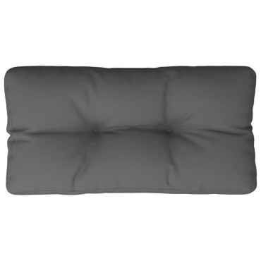 vidaXL Μαξιλάρι Παλέτας Ανθρακί 80x40x12cm Υφασμάτινο