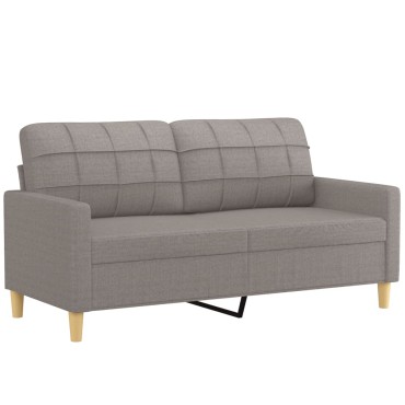 vidaXL Σετ Σαλονιού 3 τεμ. Taupe από Ύφασμα 138x77x80cm  Διθέσιος Τριθέσιος